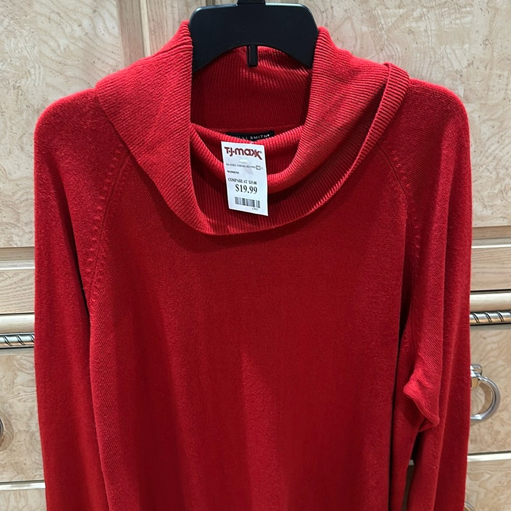 Willi Smith Women’s Plus Size Red Sweater 2X